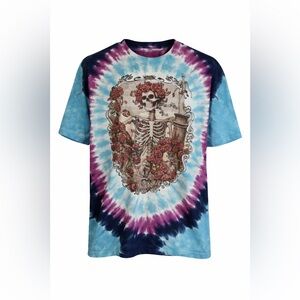 Grateful Dead Bertha 30th Anniversary Tie Dye T-Shirt Liquid Blue Y2K XL